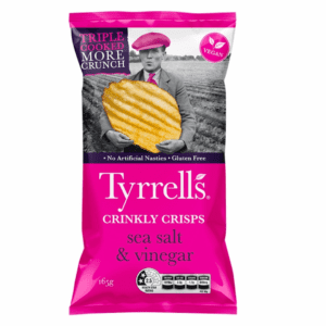 Tyrrells Sea Salt  & Vinegar 18x45g