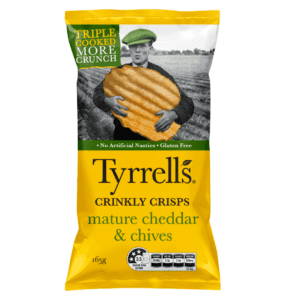 Tyrrells Mature Cheddar and Chives 18x45g