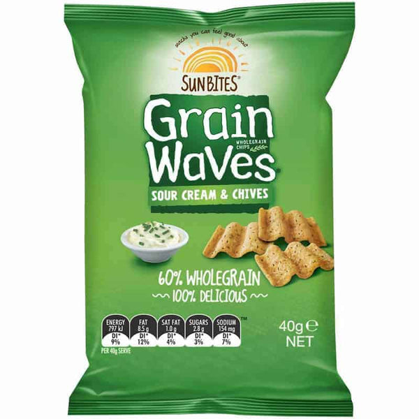 Grain Waves Sour Cream & Chives 21x28g