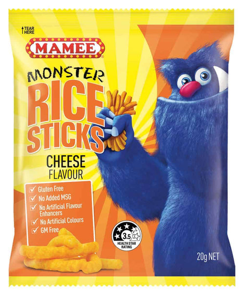 Monster Rice Sticks Cheese 36x20g